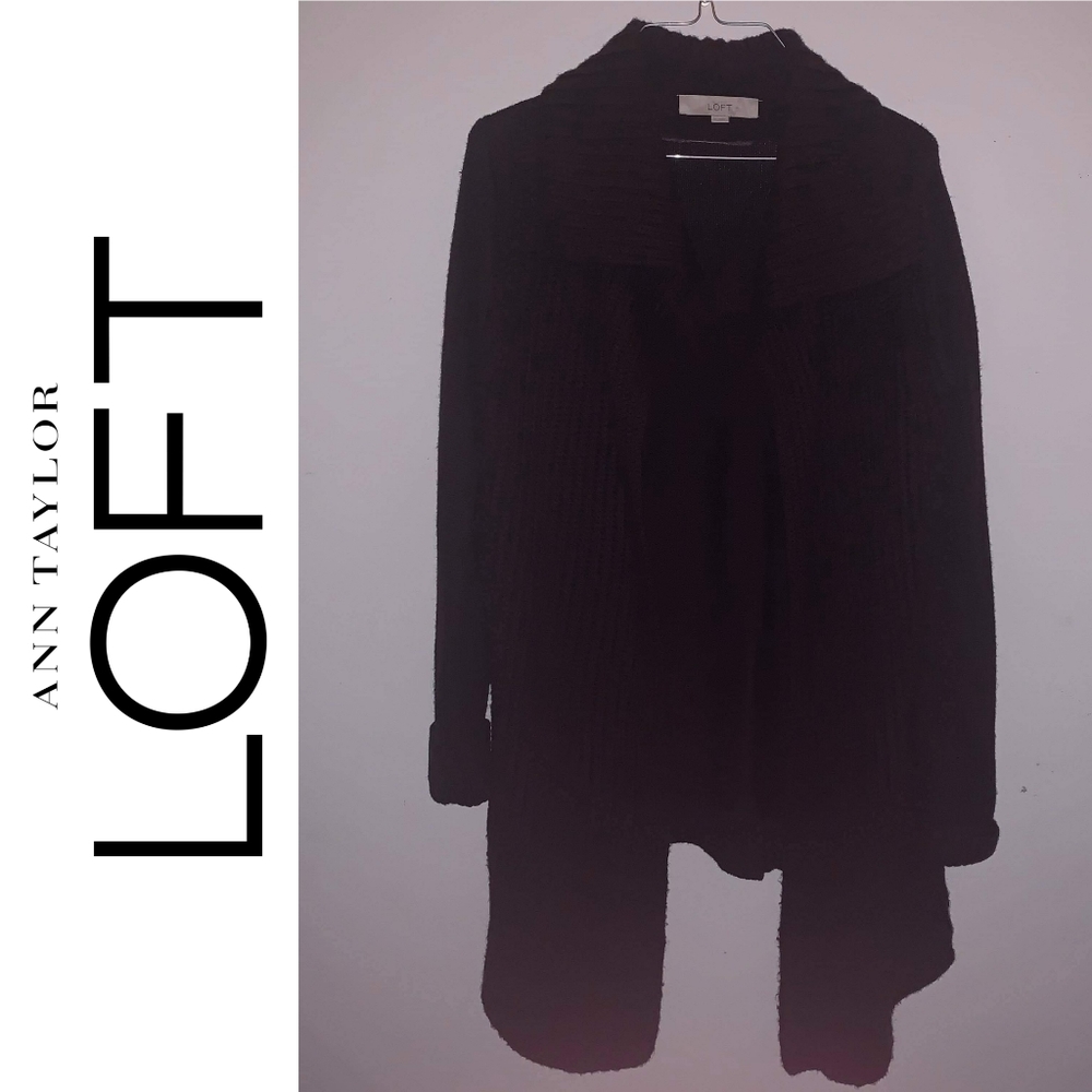 LOFT Brown Knit Cardigan
